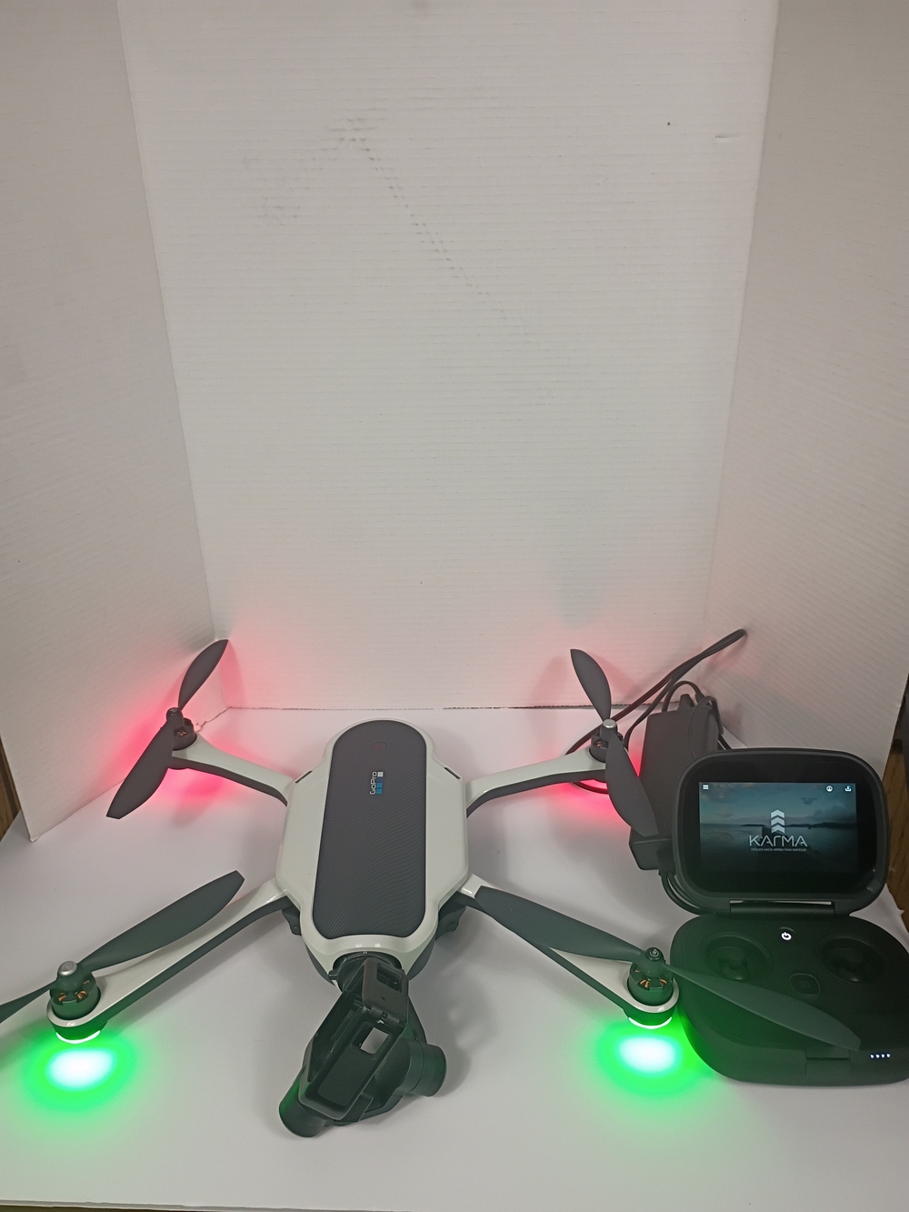 GoPro Karma Drone with Remote - White and Black...The drone is in perfect condit